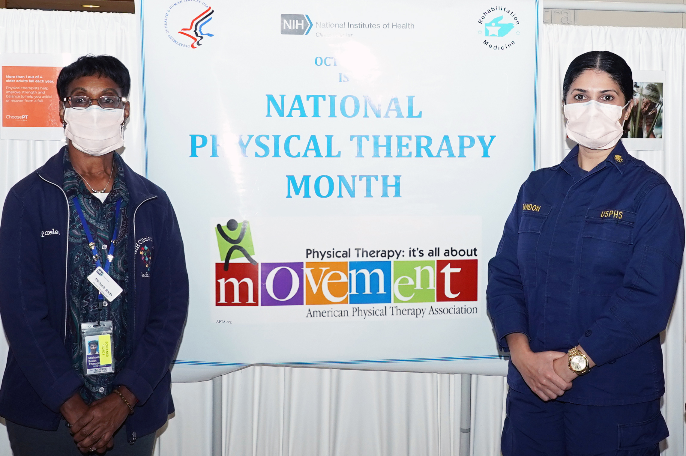 two physical therapists