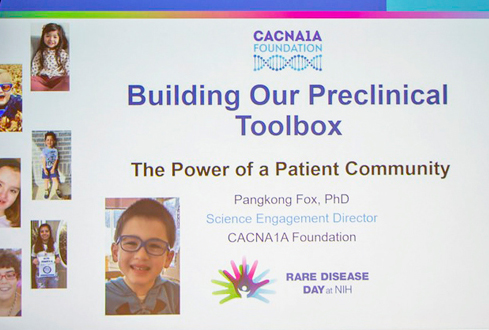 Slide for the presentation "Building Our Preclinical Toolbox: The Power of a Patient Community" 