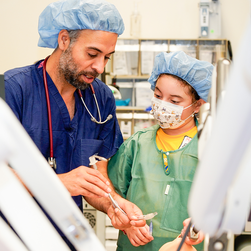 medical staff with a sibling star