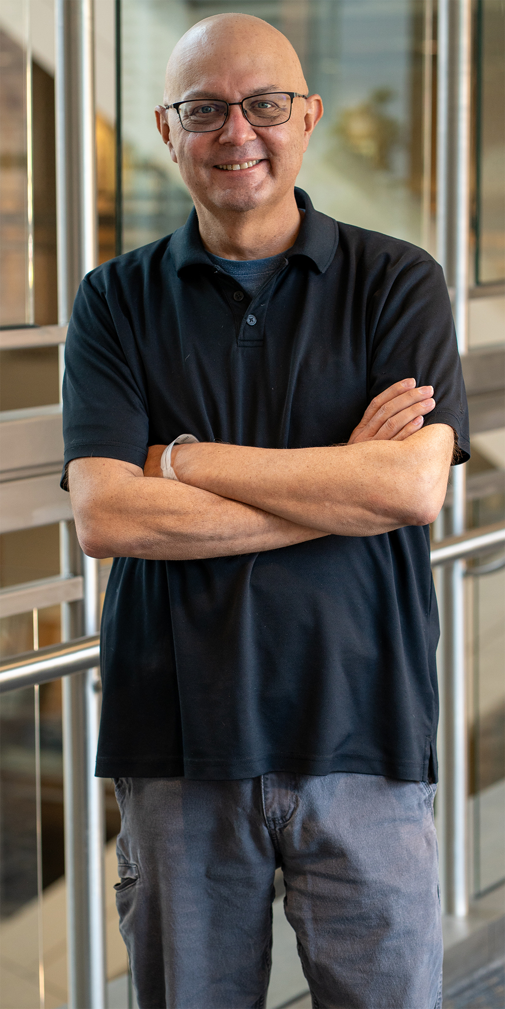 Tracy Atteberry with his arms crossed