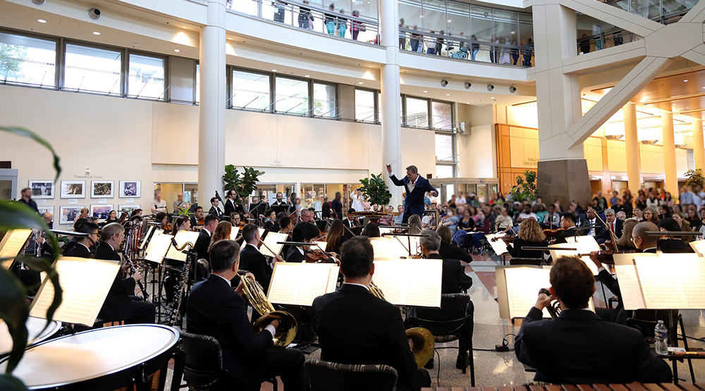 NSO performs in atrium