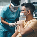 person getting a vaccination