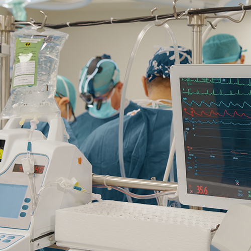 doctors working in operating room