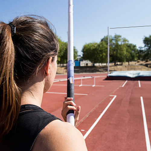 runner on a track