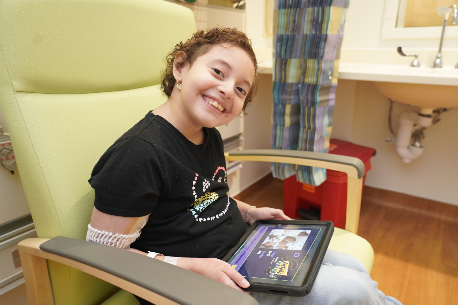 Seven-year-old Clinical Center patient Emily