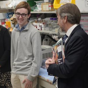 patient Philip Moss and Deputy Assistant Secretary of Health Dr. Marcus Plescia