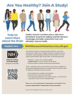 Are You Healthy? Join A Study! Flyer