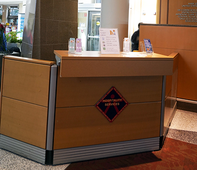 Hospitality desk in North Lobby