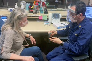 staff working in a lab