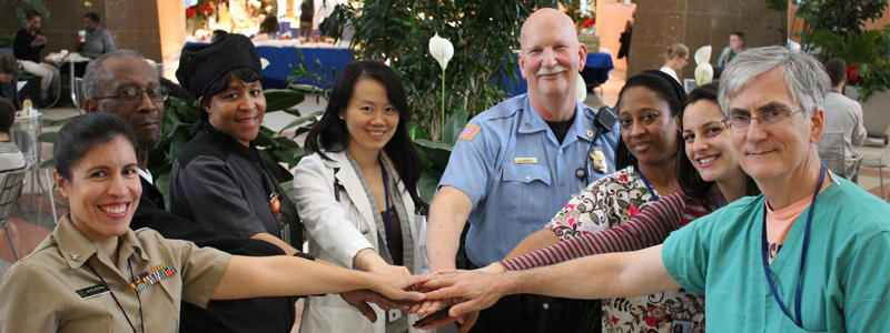 diverse group of NIH Clinical Center employees