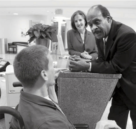 County Executive Isiah Leggett visited the CC