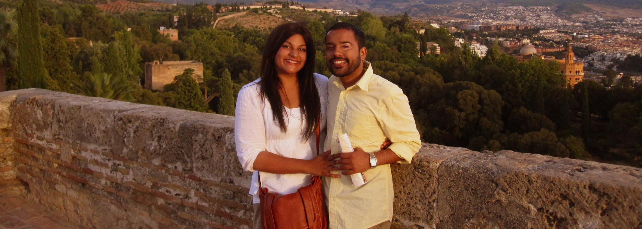 Ashanthi De Silva and her husband