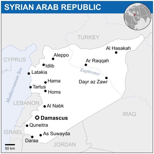 map of Syrian Arab Republic