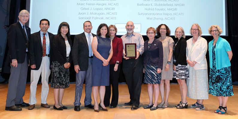 Medical Rehabilitation Research Coordinating Committee award recipients on stage