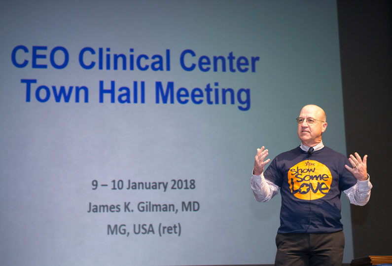 Jim Gilman at Town Hall in Masur Auditorium