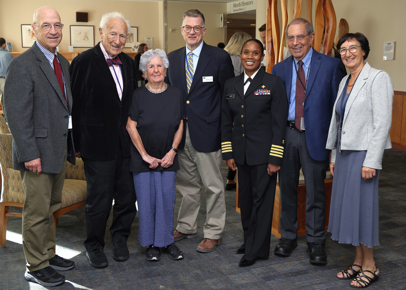 Dr. James K. Gilman, Dr. Irwin Arias, Jodie Bernstein, Chaplain John M. Pollack, CAPT Antoinette L. Jones, Dr. John I. Gallin, and Dr. Lyuba Varticovski