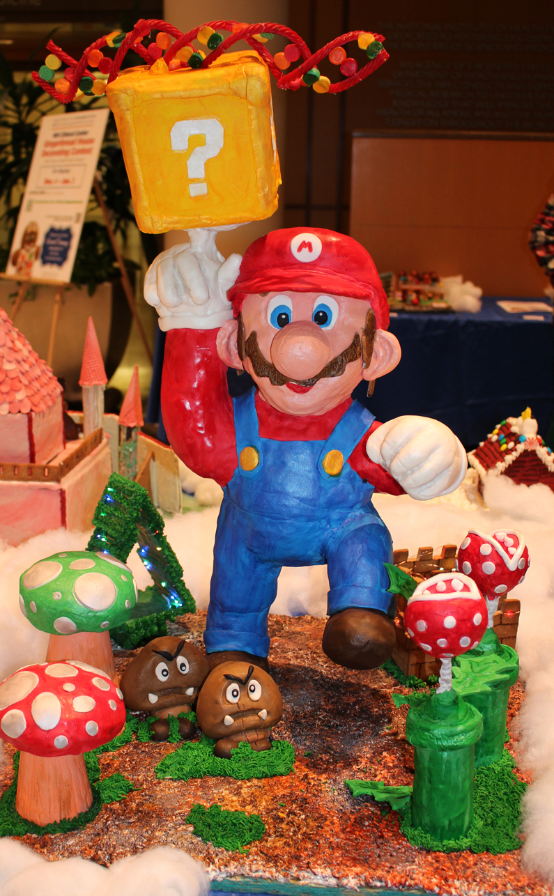 3rd place Inaugural Kids' Choice category gingerbread house winner