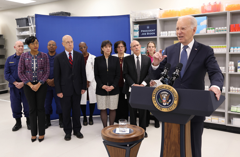 U.S. President Joe Biden speaking