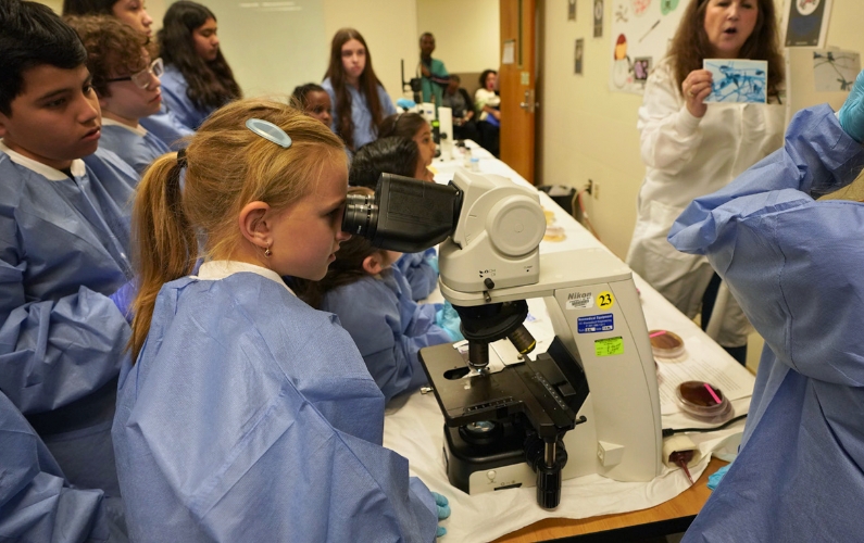 Children learn about jobs at the Clinical Center on Take Your Child to Work Day