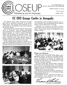 NIH CC Newsleter 1971 Print Edition