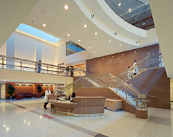 One of the lobbies in the Clinical Center.