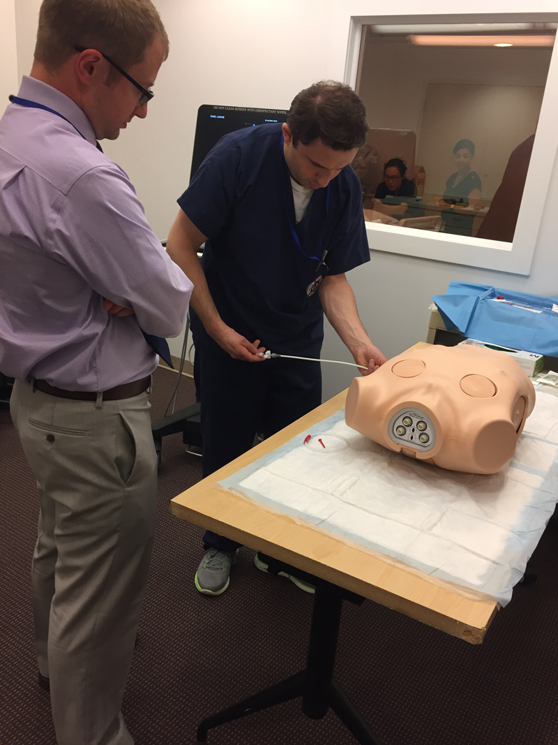 CCMD staff participating in clinical simulation-based training