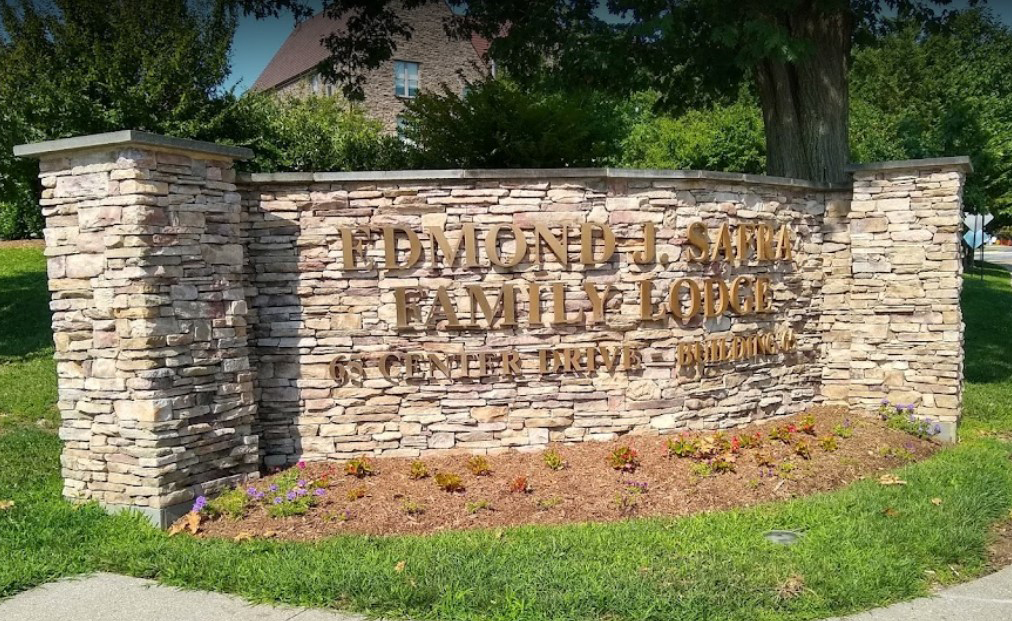Edmond J. Safra Family Lodge entrance sign