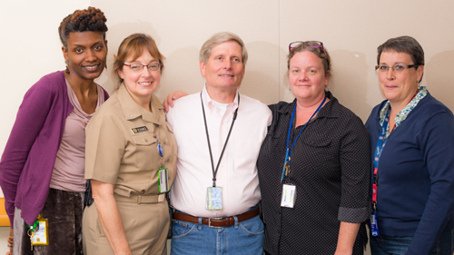 Fred Manuel with colleagues