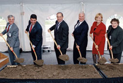 Breaking ground for the Edmund J. Safra Family Lodge group photo