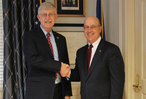 Dr. Francis Collins and Dr. James K. Gilman