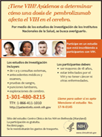 Estudio de VIH Pembro flyer