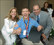 Maureen Gormley, a Project Search grad and Dr. John I. Gallin