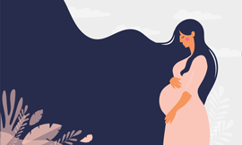 graphic illuastration of a pregnant woman