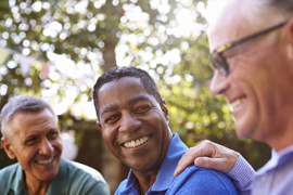 3 men smiling