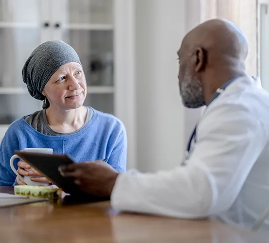 A doctor consulting a patient