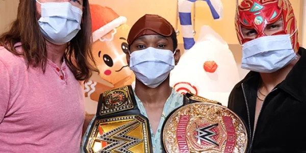 AJ Styles, patient Majesty Providence and Dragon Lee